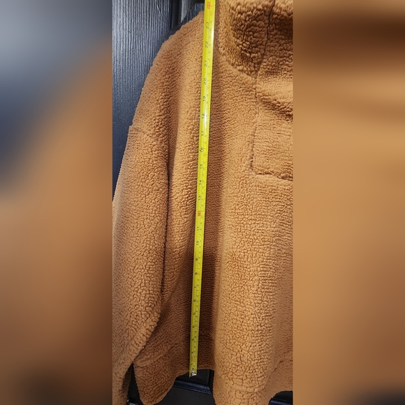 **NWT**Bagatelle Womens Tan Fleece Snap Top Pullover Sweater Jacket XLARGE - Picture 7 of 9